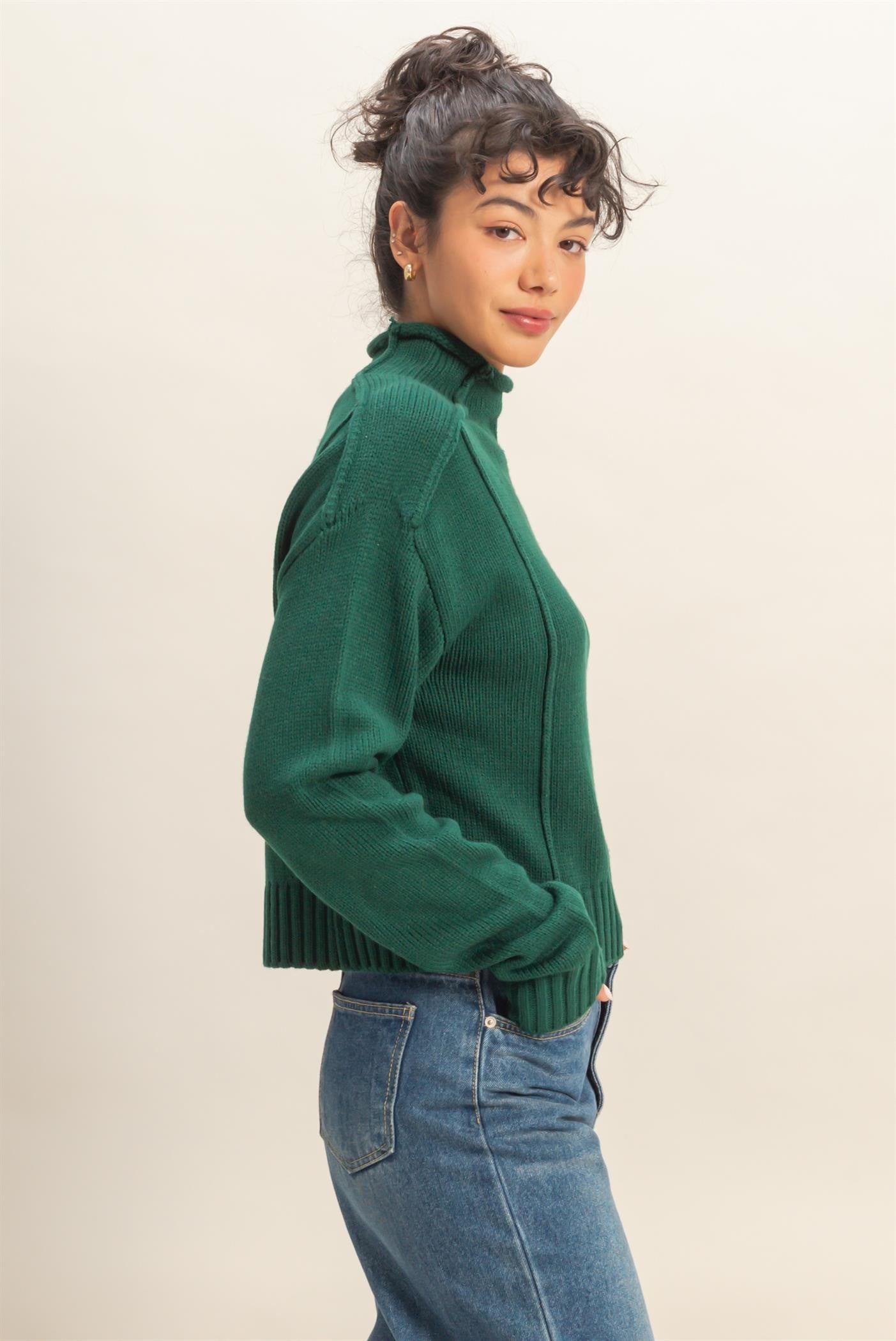 High Roll Neck Sweater
