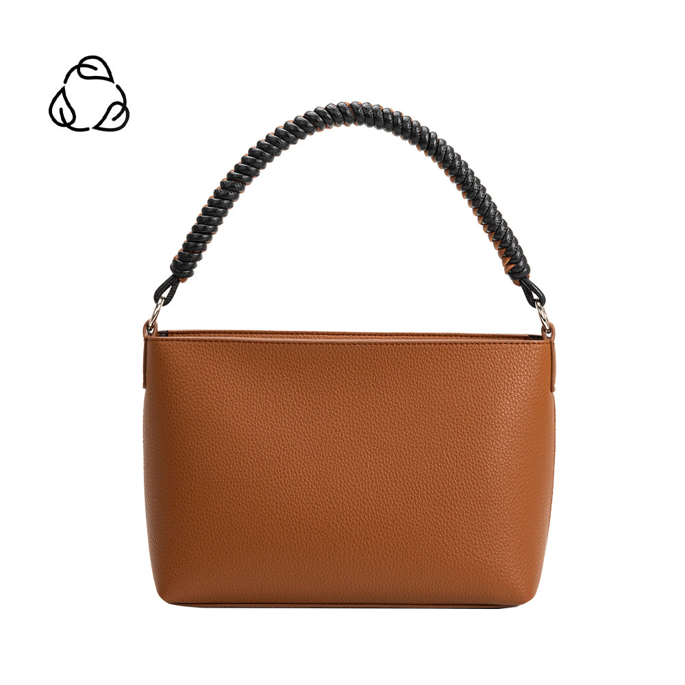 Cindy Saddle Recycled Vegan Crossbody Bag