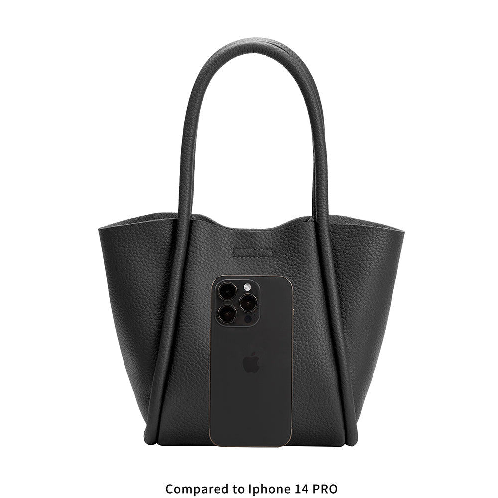 Mariah Black Recycled Vegan Tote Bag