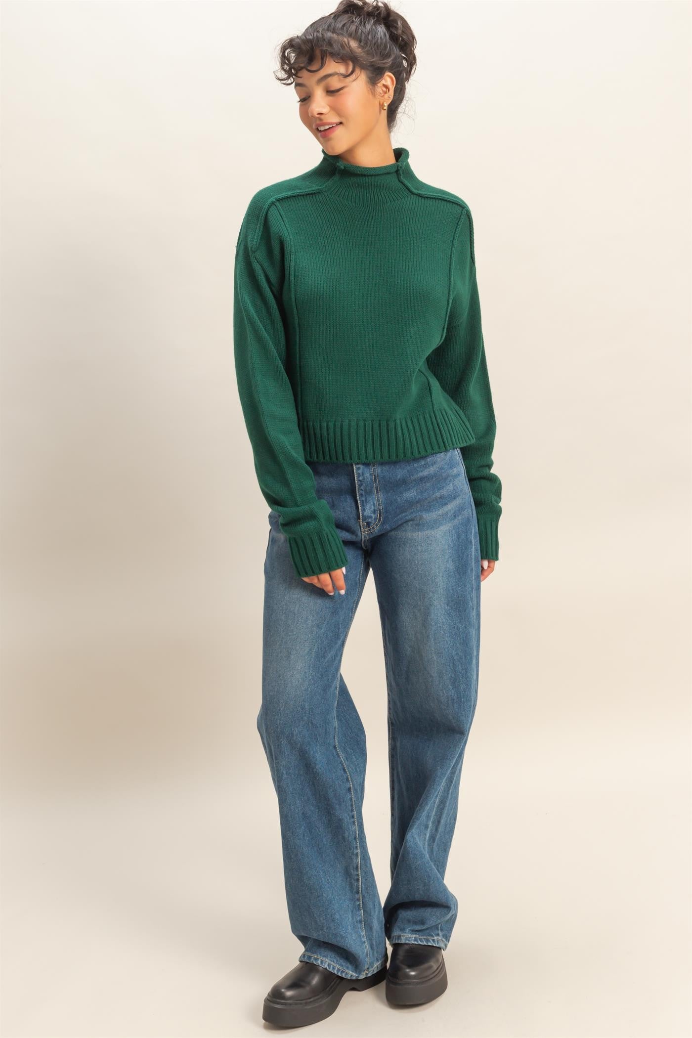 High Roll Neck Sweater