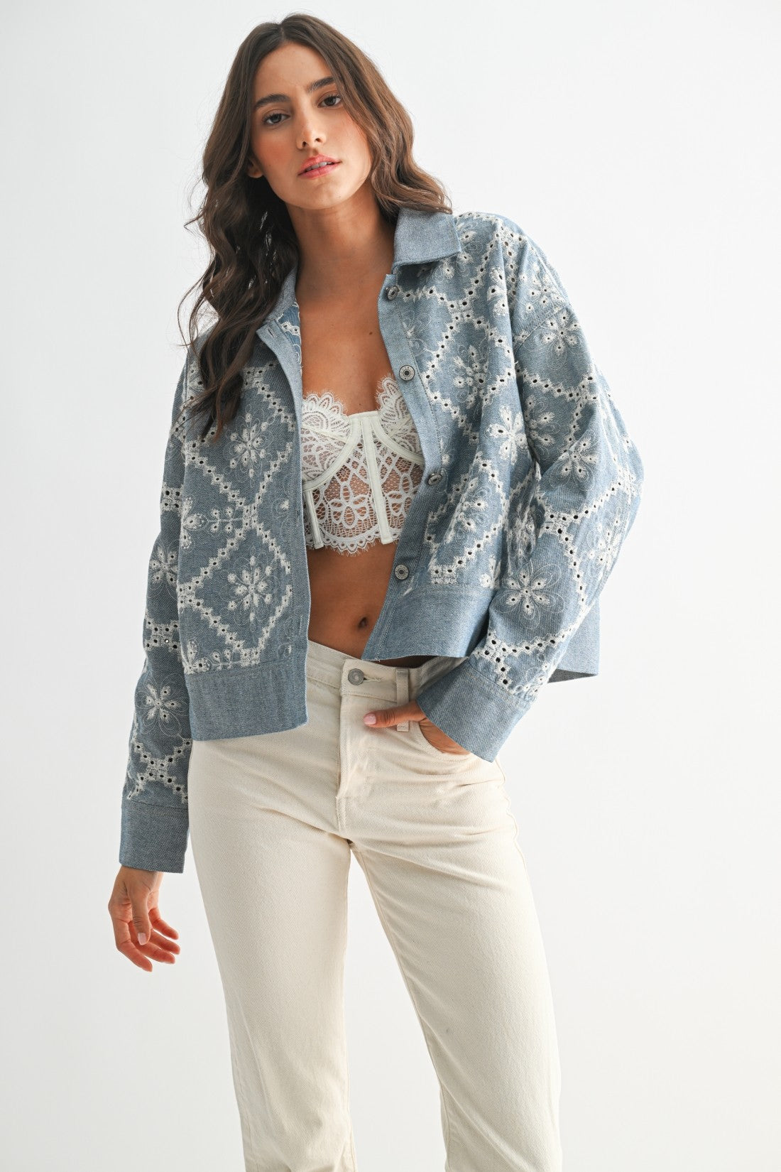 Embroidered Denim Jacket