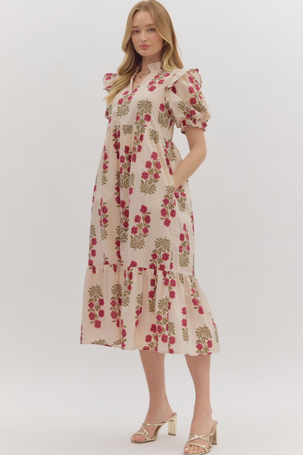 The Eleonor Floral Midi Dress