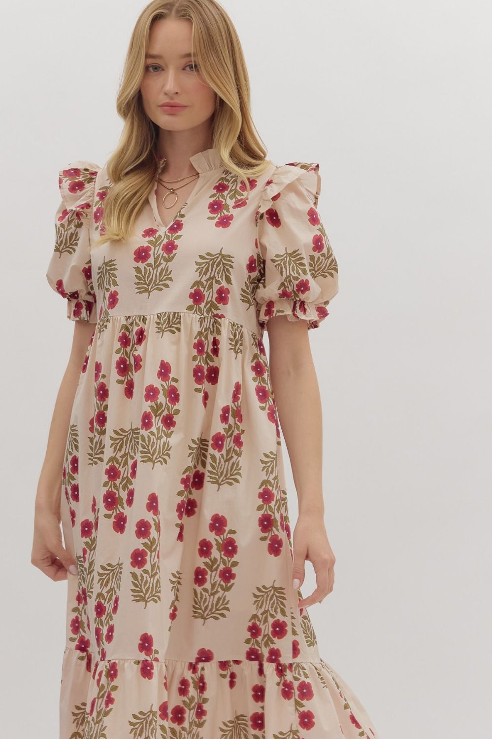 The Eleonor Floral Midi Dress