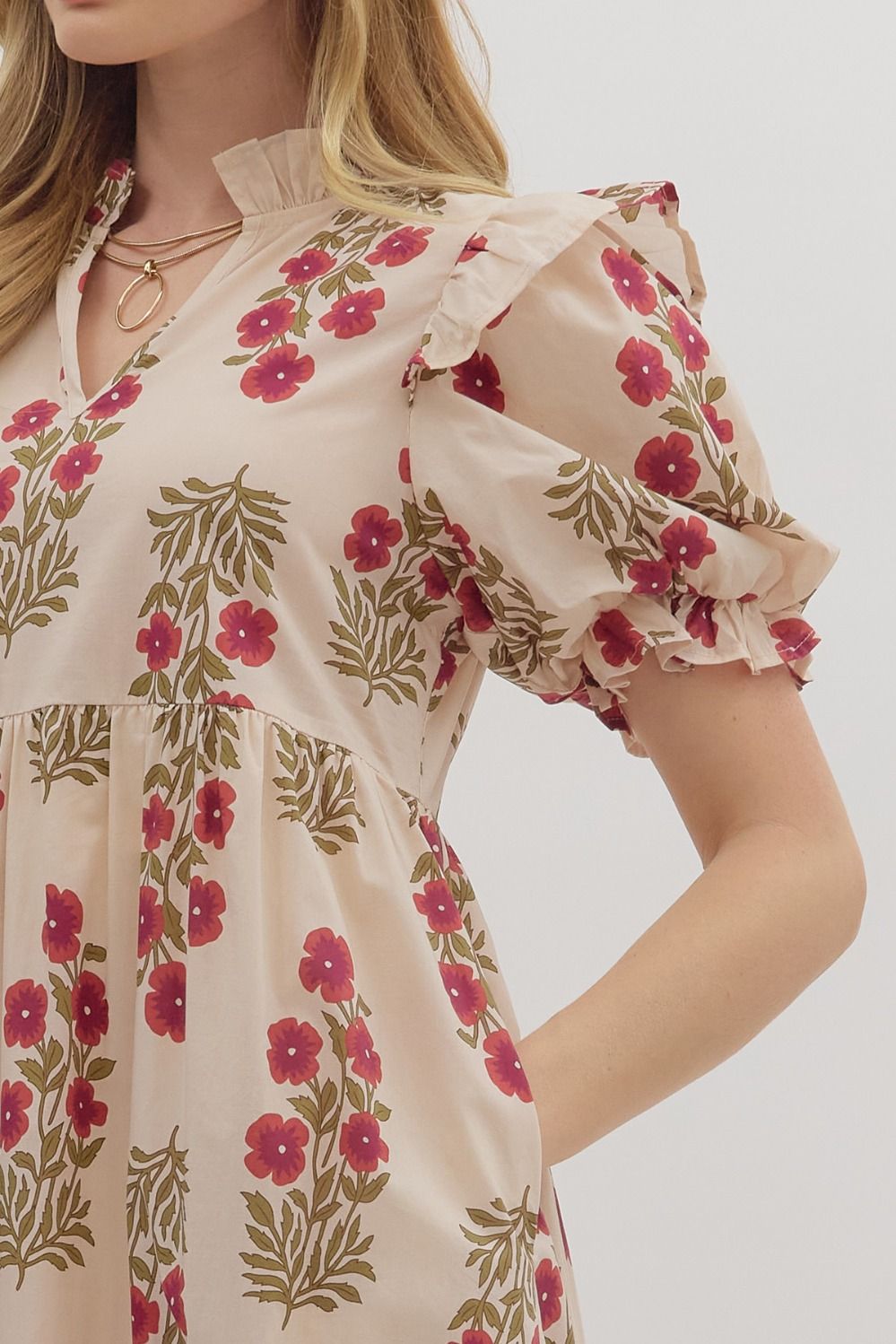 The Eleonor Floral Midi Dress