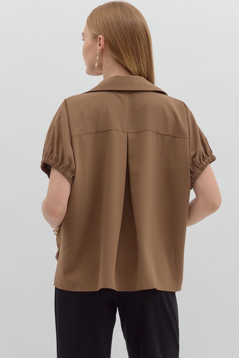 Split Collar Top