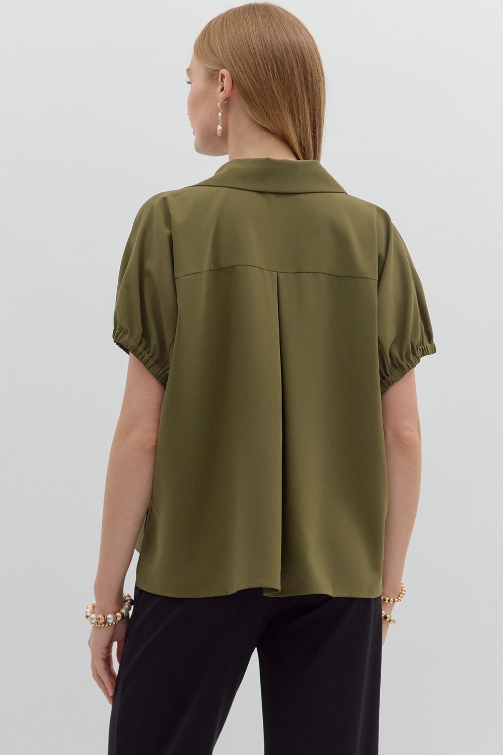 Split Collar Top