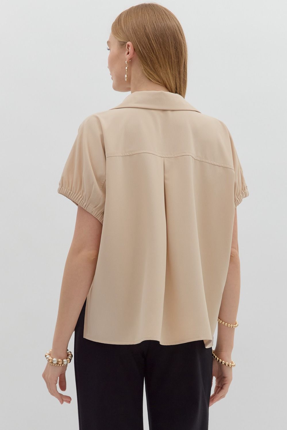 Split Collar Top