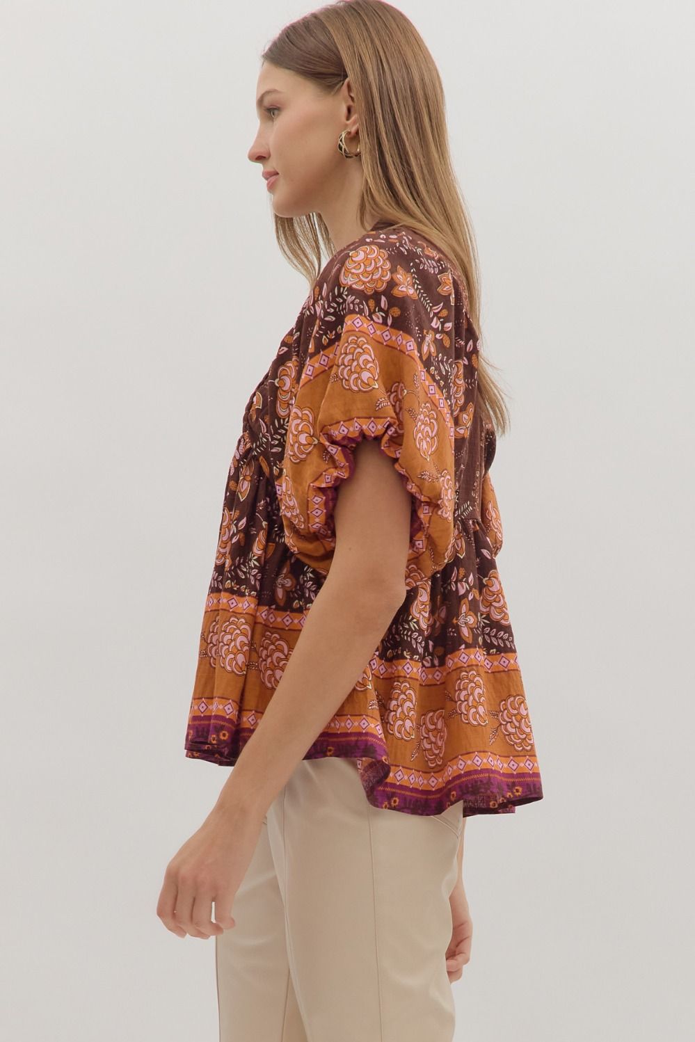 Botanical Print Top