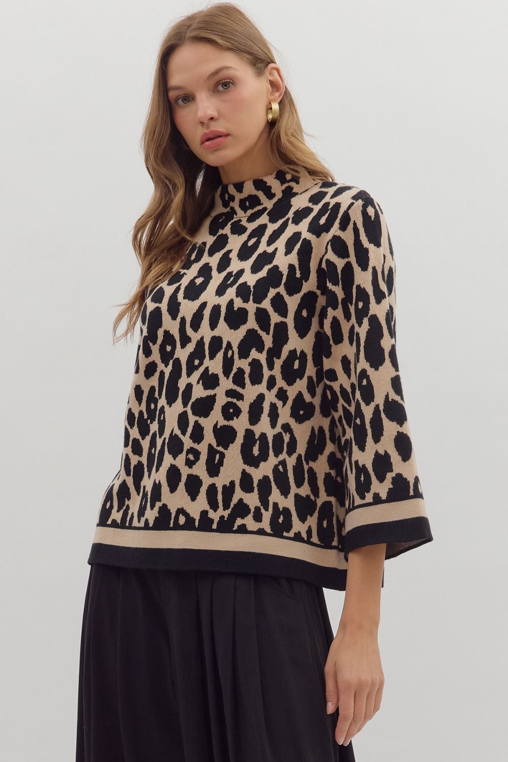 Leopard Knit Sweater