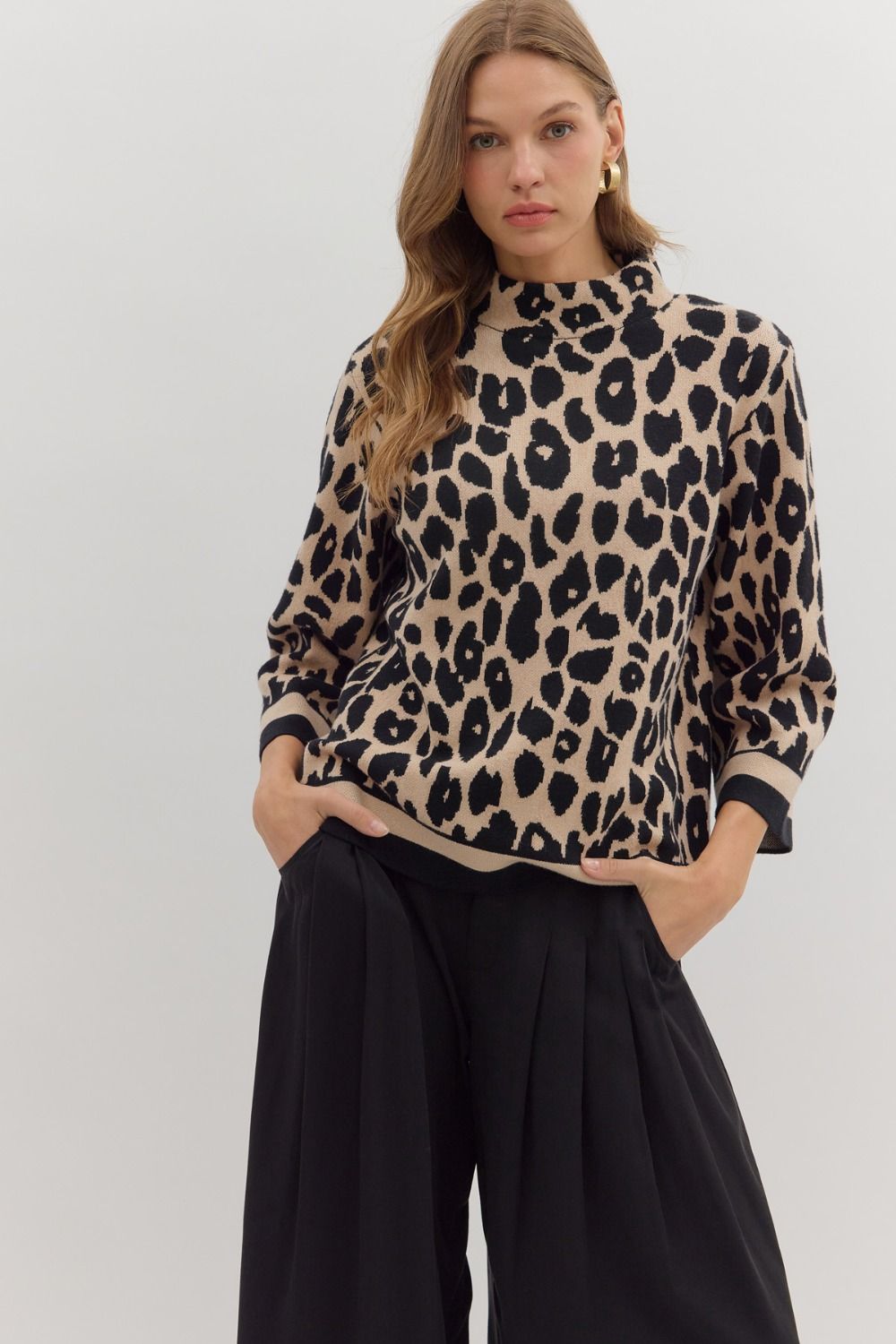 Leopard Knit Sweater