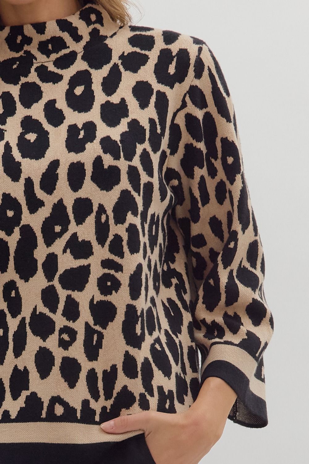 Leopard Knit Sweater