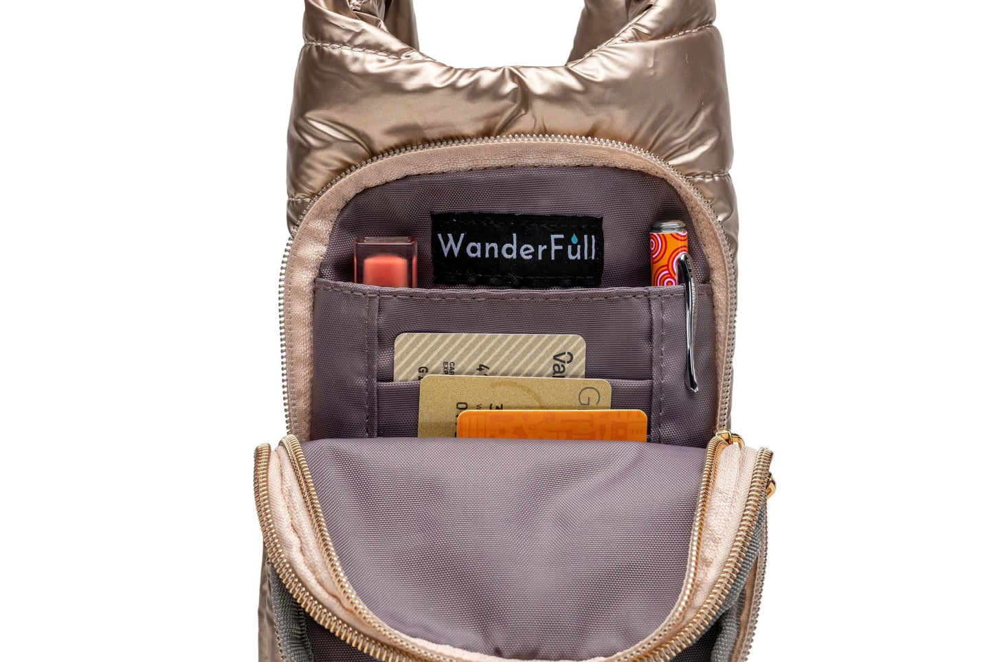 Gold Shiny Hydrobag® with Solid Matching Strap
