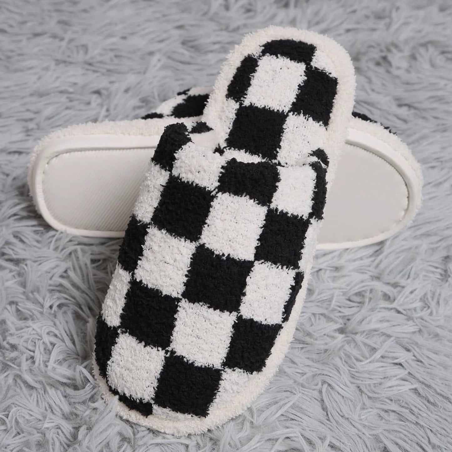 Checkered Slippers