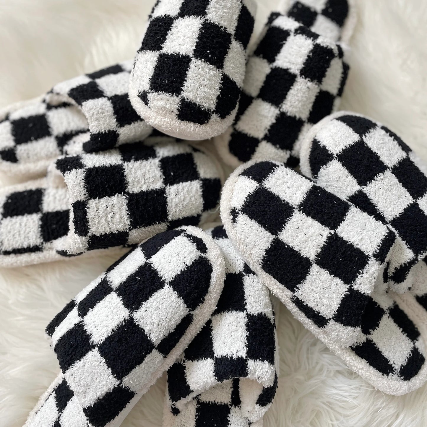 Checkered Slippers