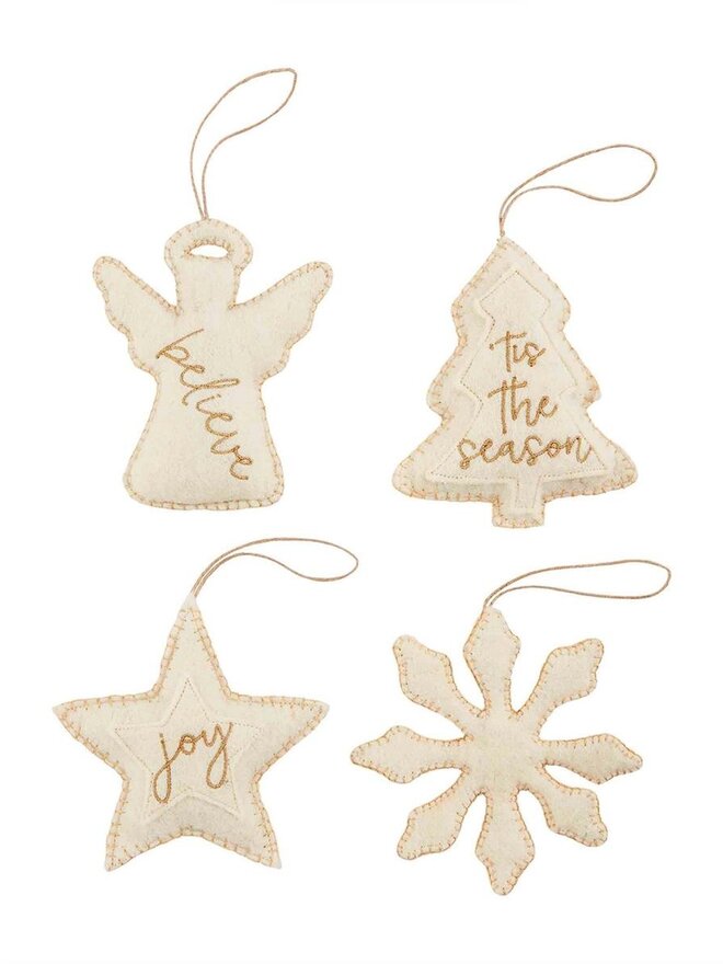 Plush Wool Felt Ornament Collection
