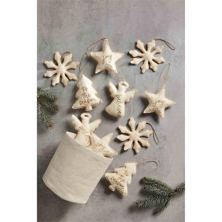 Plush Wool Felt Ornament Collection