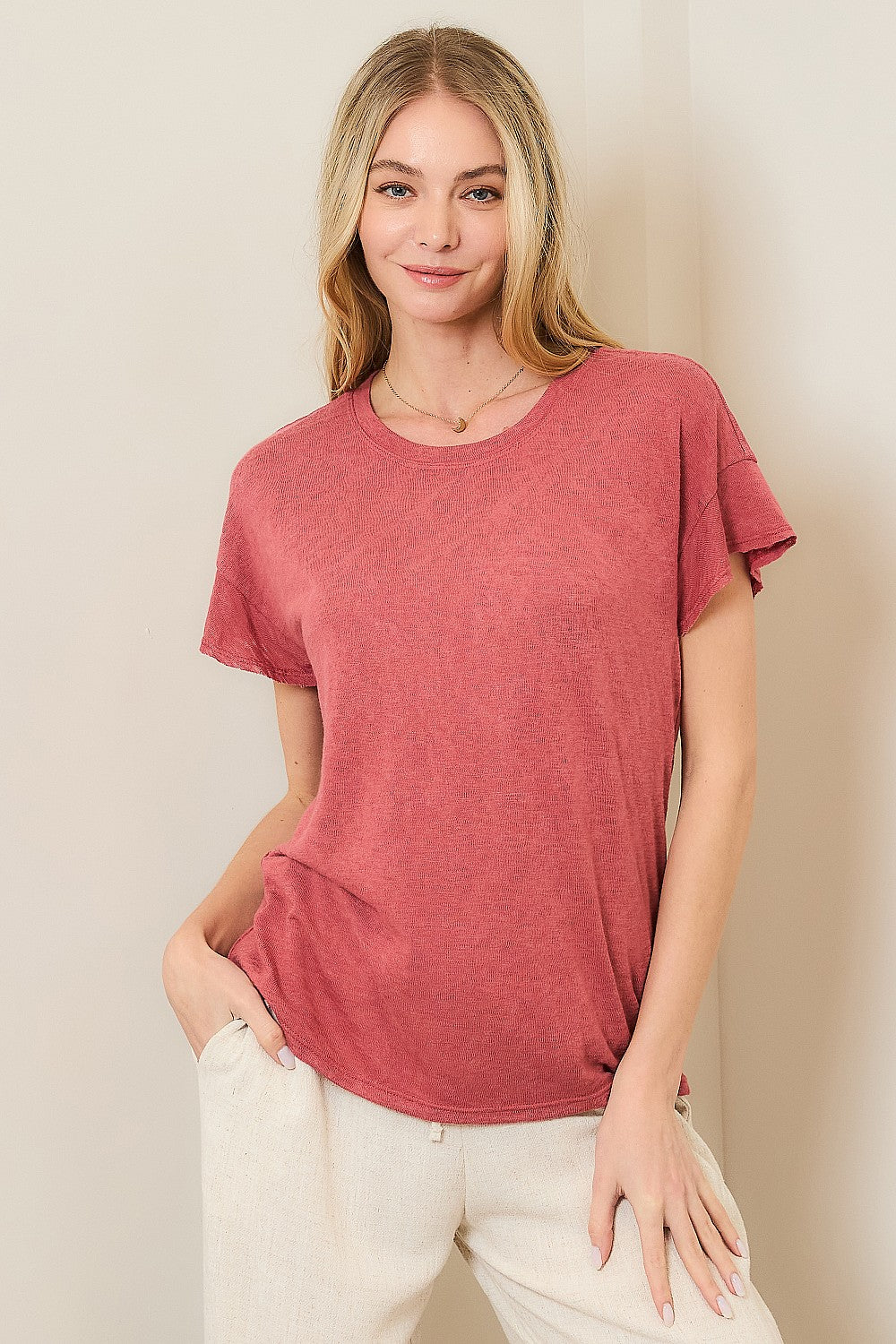 Hacci Slub Drop Shoulder Tee
