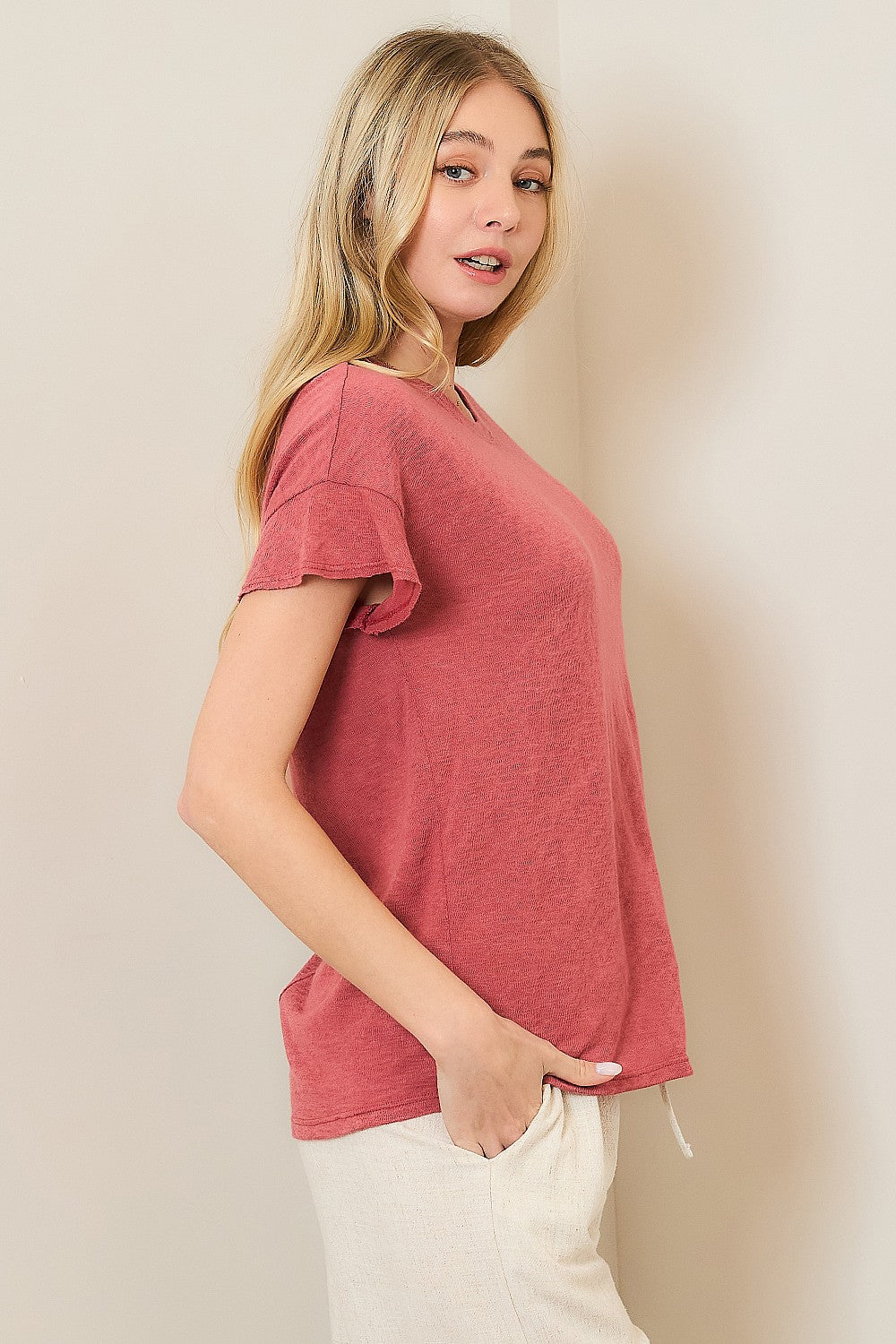 Hacci Slub Drop Shoulder Tee