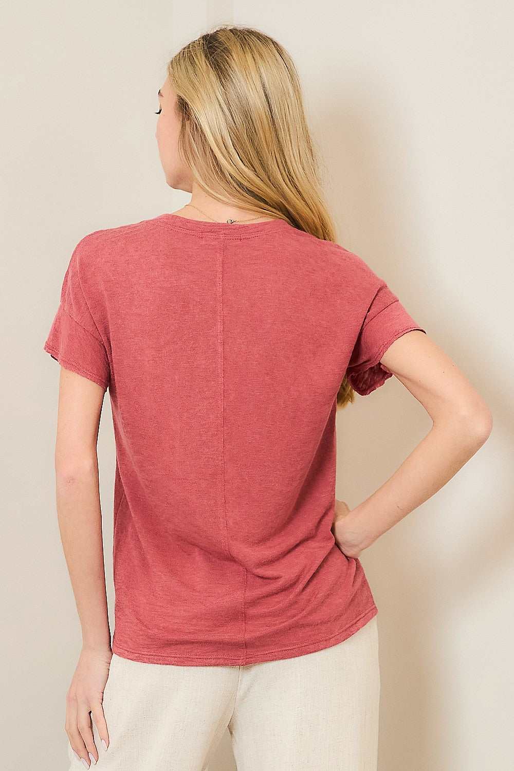 Hacci Slub Drop Shoulder Tee