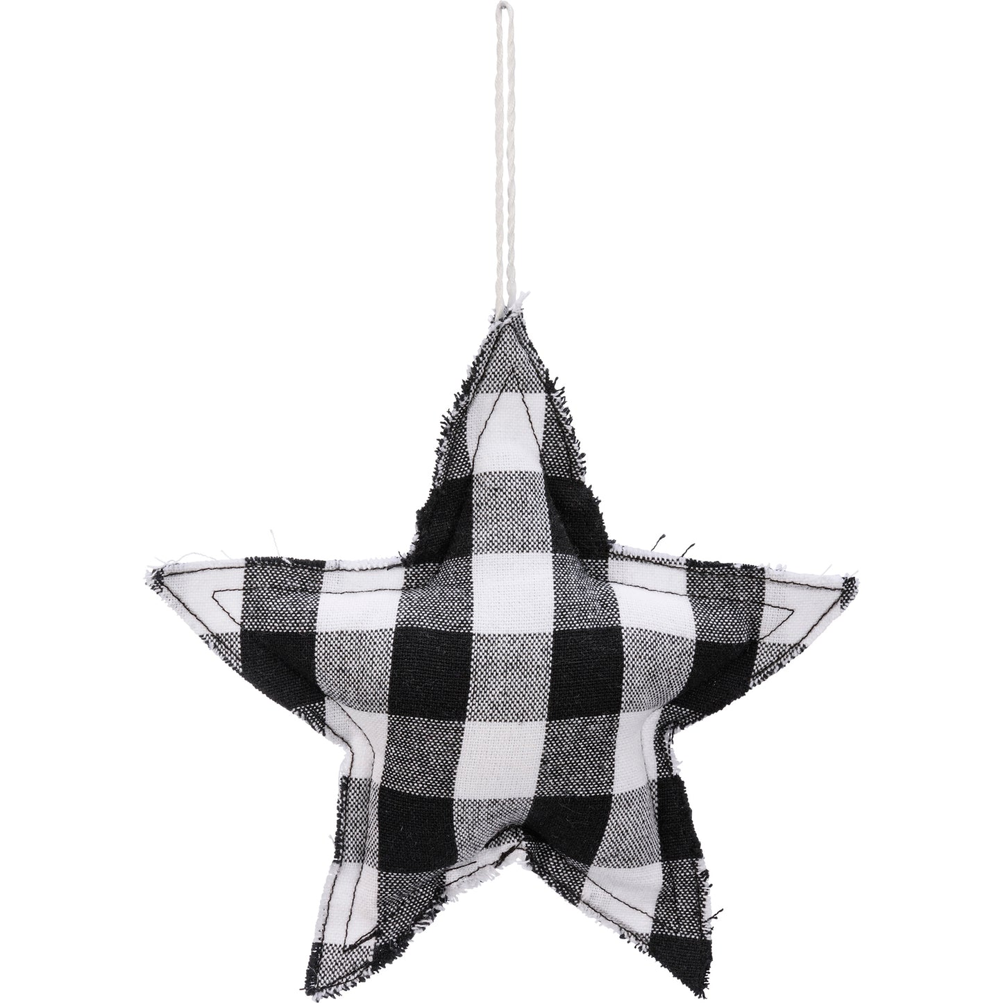 Ornament - Buffalo Check Star