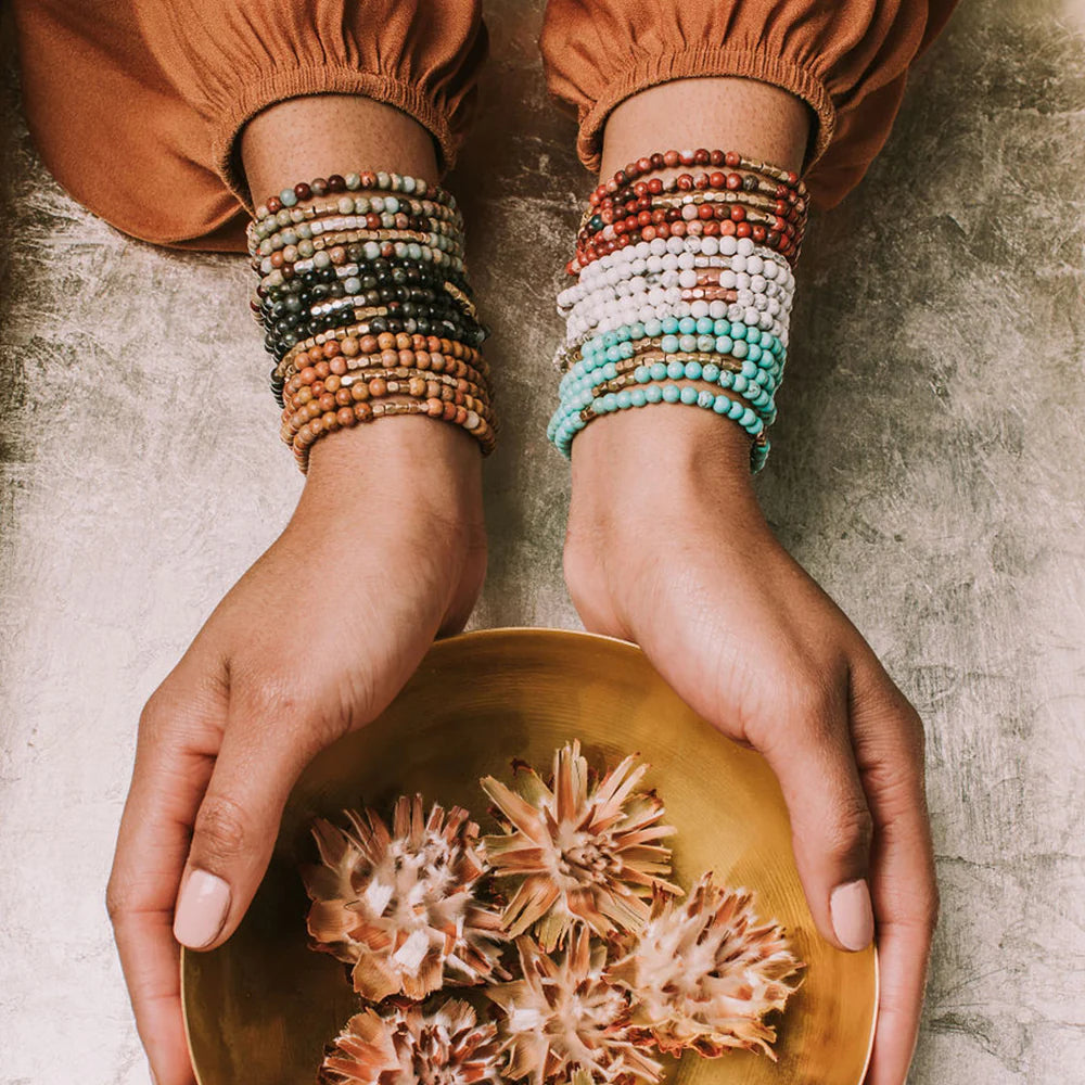 Stone Wrap Bracelet - Stone of Peace