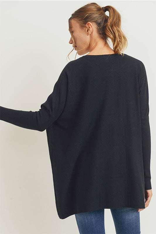 Oversized Sweater with Front Pockets