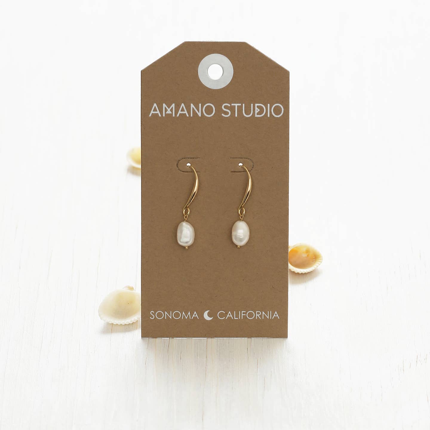 Large Drop Pearl Earrings