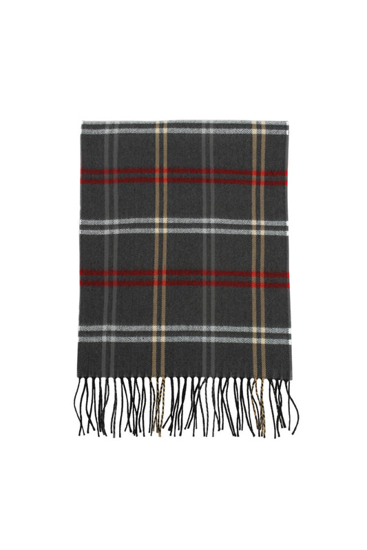 Super Soft Plaid Scarf in Grey