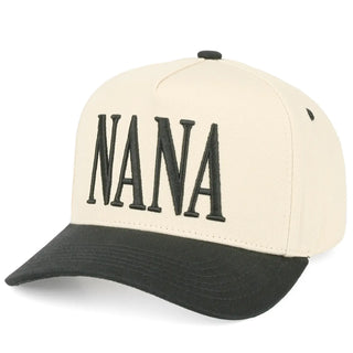 C.C Nana Letter Embroidered On Two Tone Trucker Hat