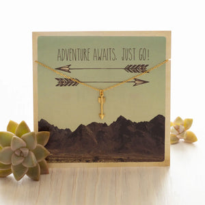 Adventure Awaits. Just Go! Necklace