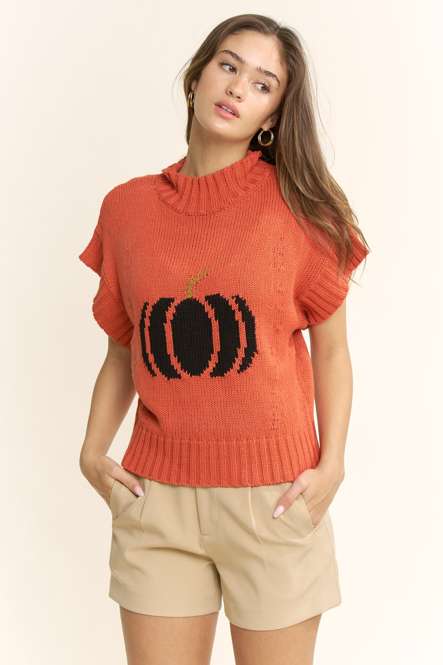 Pumpkin Sweater in Rust