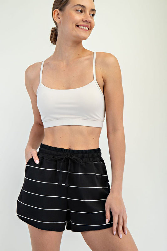 Stripe Modal Tulip Shorts