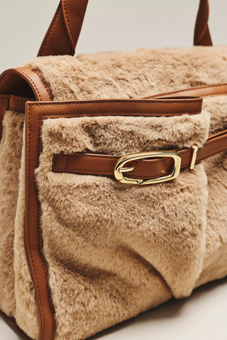 Dolce Vita Faux Fur Borgo Tote Bag