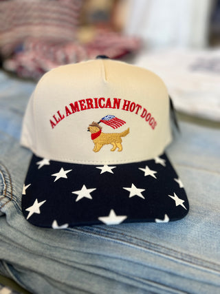All American Hot Dogs Trucker Hat in Navy