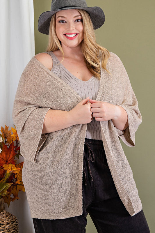 Curvy Slouchy Kimono Cardigan