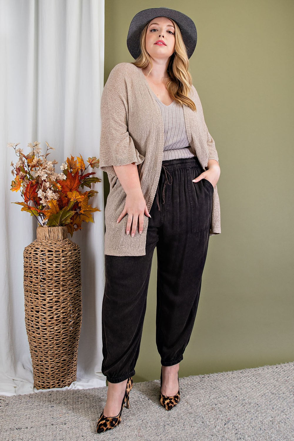 Curvy Slouchy Kimono Cardigan