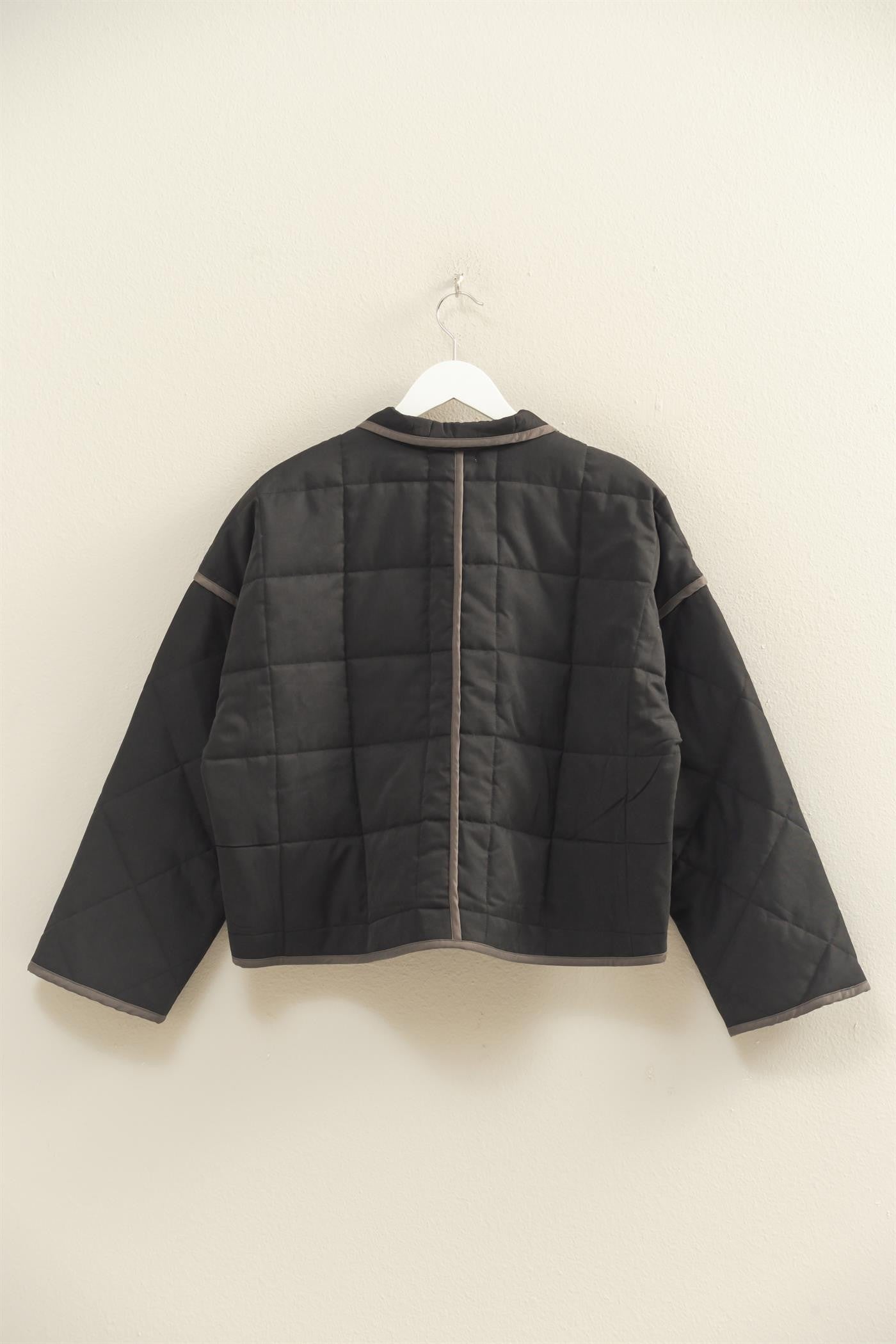 Quilted Jacket with Contrast Detail