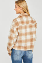 Plaid Button Front Flannel Jacket