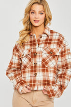 Plaid Button Front Flannel Jacket