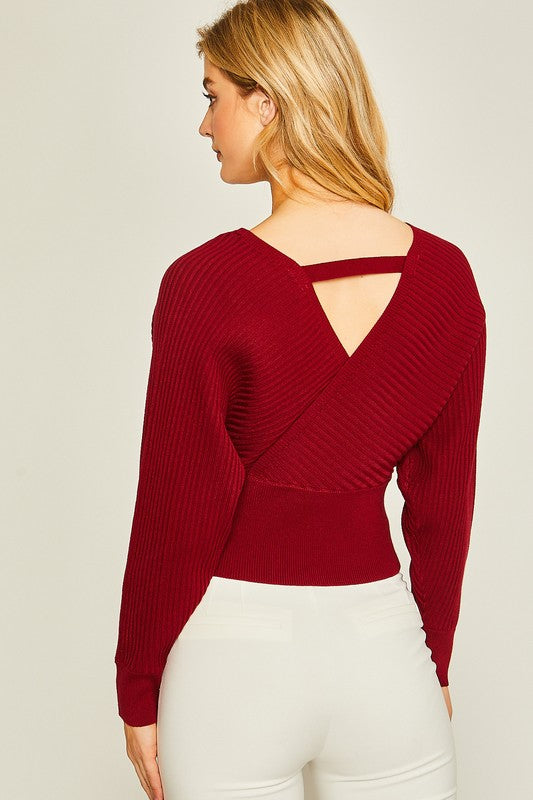 The Alauna Sweater in Cherry Stone