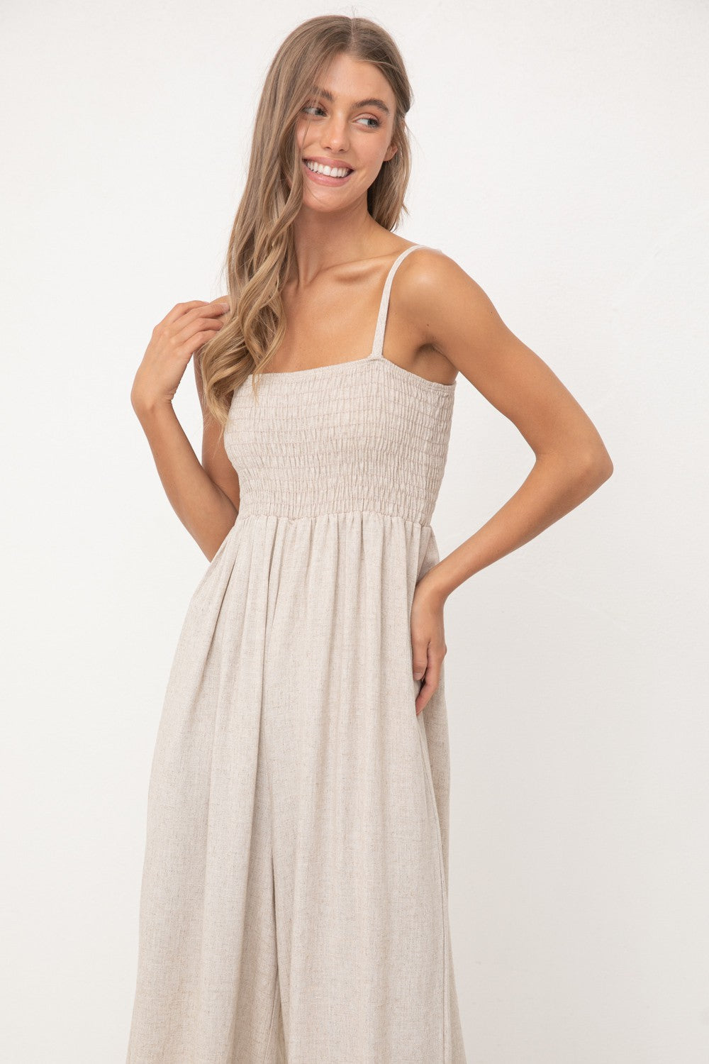 The Trudy Smocked Jumpsuit