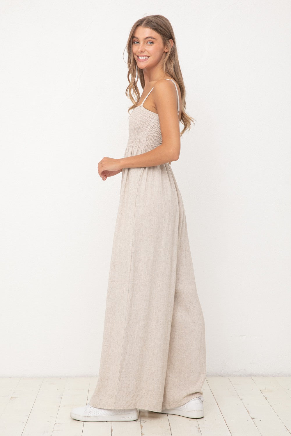 The Trudy Smocked Jumpsuit