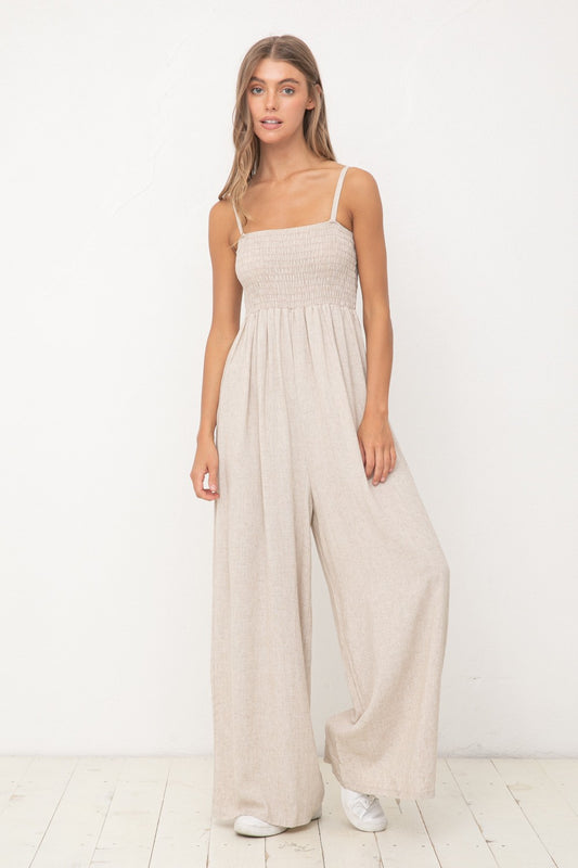 The Trudy Smocked Jumpsuit