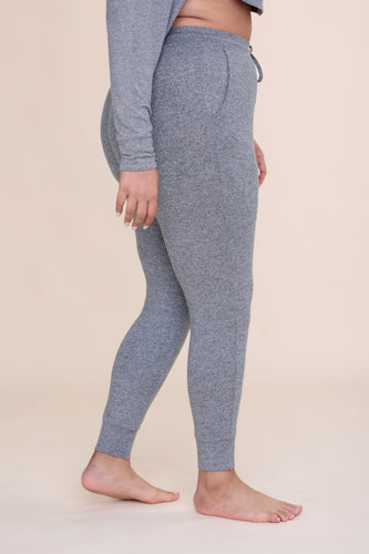 Curvy Brushed 2 Tone Joggers