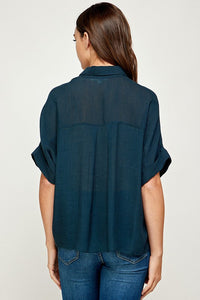 Short Sleeve Collar Shirt