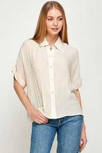 Short Sleeve Collar Shirt