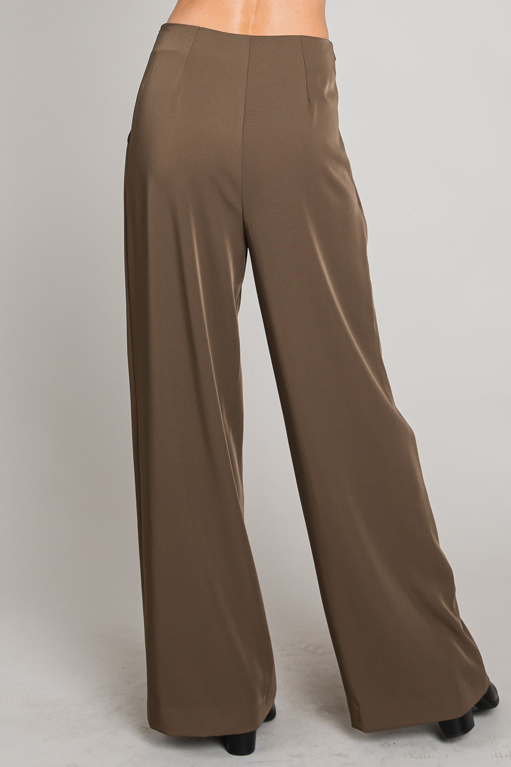 Drapey Twill Pants in Martini Olive