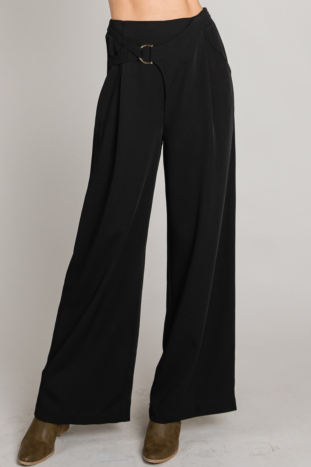 Drapey Twill Pants in Black