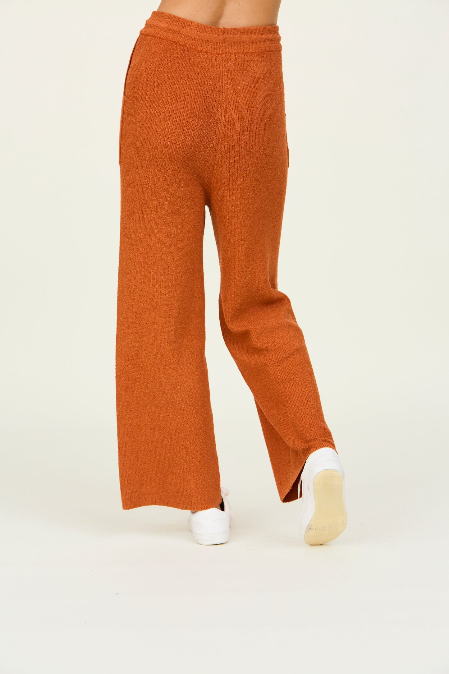 Soft Knit Sweater Pants in Ginger