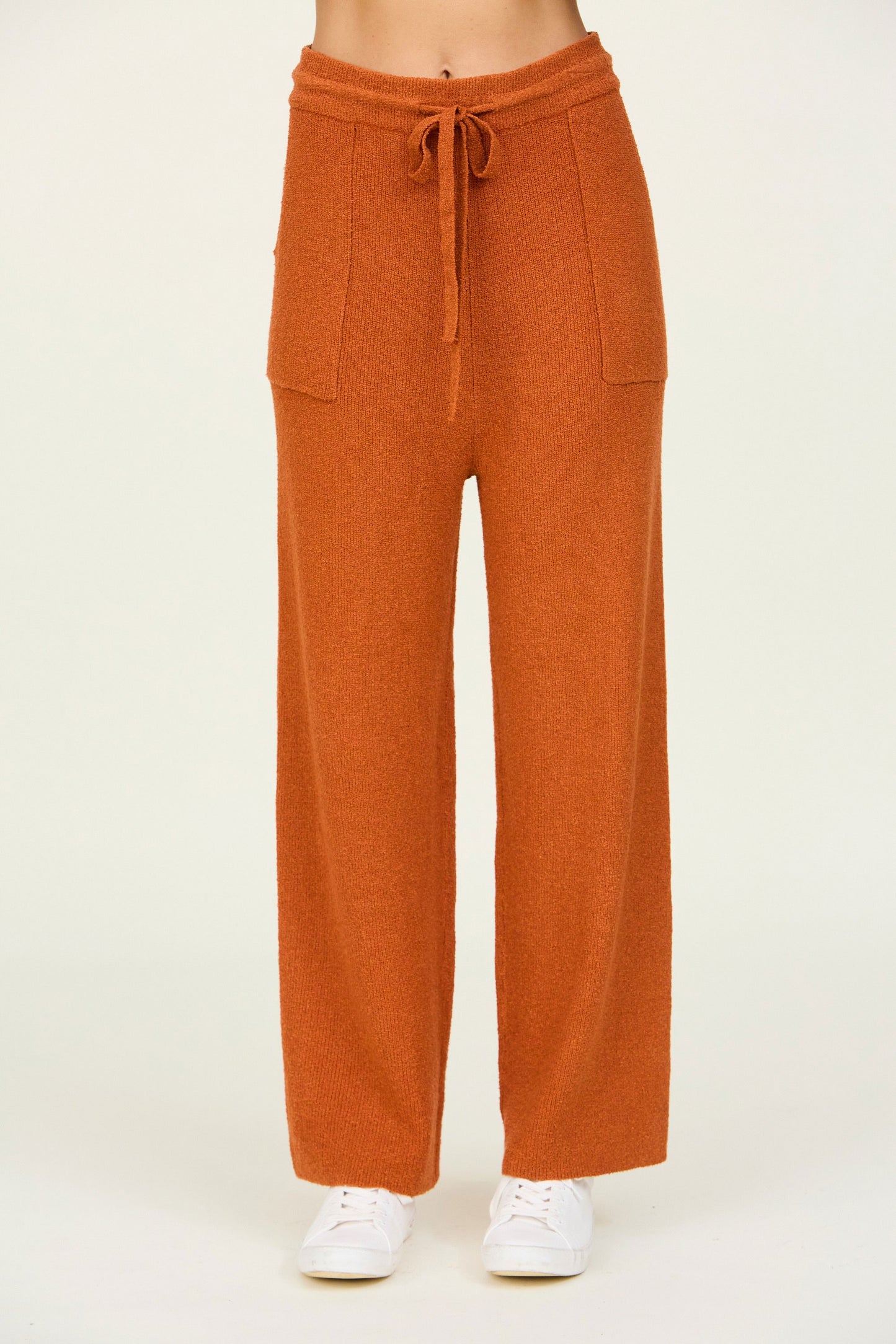 Soft Knit Sweater Pants in Ginger